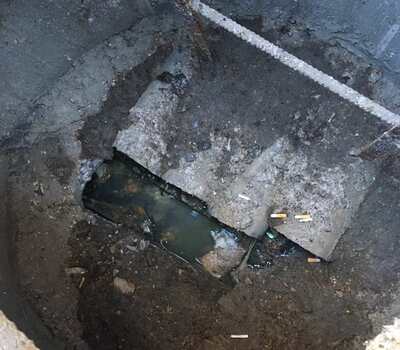 Проверка канализационных колодцев в ОК Салют