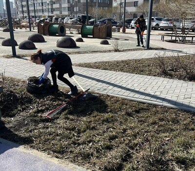 Субботник в ЖК &quot;Кристалл&quot;